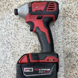 Milwaukee M18 Impact Driver With XC 5.0 Battery