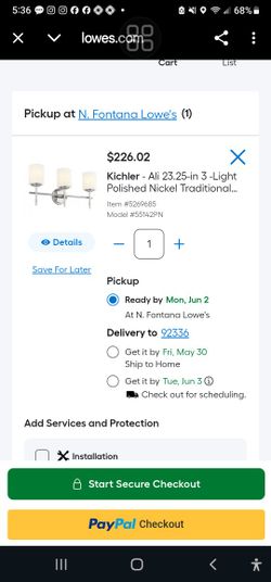 3 Light Vanity Fixture 