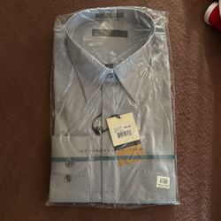 Men’s Gray Dress Shirt. New Size 17 32/33