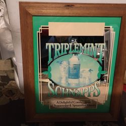 Vintage Bar Mirror .