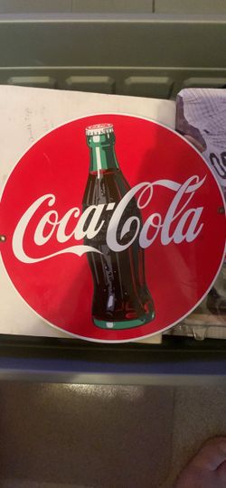 Metal Coca Cola sign