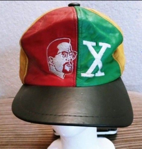 Vintage Malcolm X Leather Hat