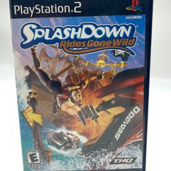 Splashdown Rides Gone Wild Sony PlayStation 2 PS2 Complete W Manual Video Game