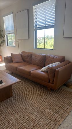 Cadiz 90" Leather Sofa