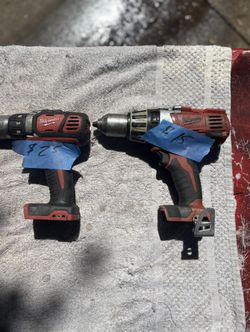 Milwaukee 18 V 1/2” Drill Driver Bundle— Running Well—$25 & $15