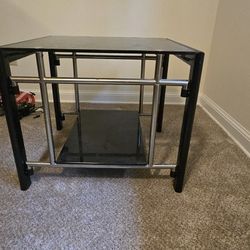 Tempered Glass End Table Set