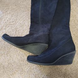 Black Wedge Boots What's What 9.5