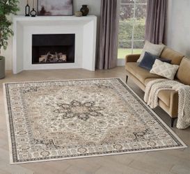 7'10” x 9'10” Nourison Briar Area Rug - Rose