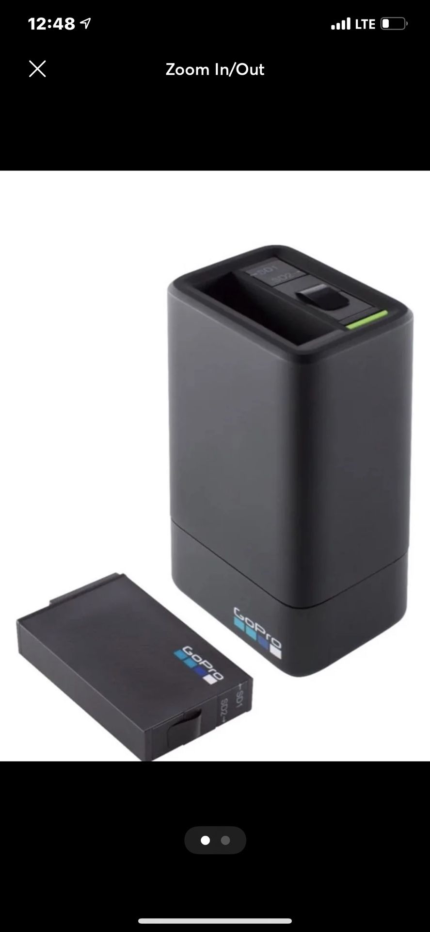 GoPro Fusion Dual Battery Charger + Battery ASDBC-001