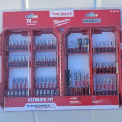 74 piece impact bit set
