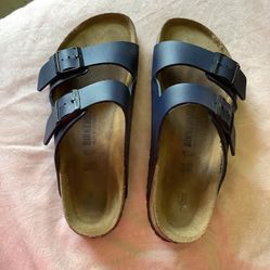 Birkenstocks Arizona Navy Nubuck