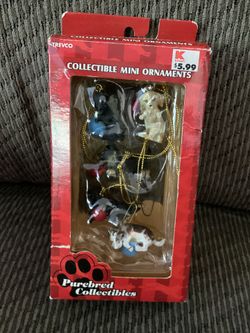 5 Purebred Collectibles Coolectible Mini Dog Ornaments