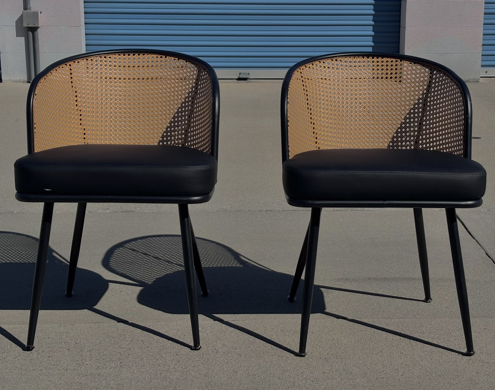 Rattan Dining Chairs Set of 2