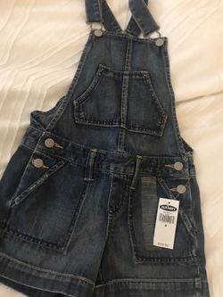 Brand New with Tag, Old Navy denim Overall Short girl Size 6