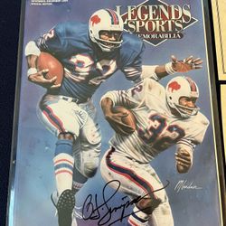 OJ Simpson Autographed Magazine