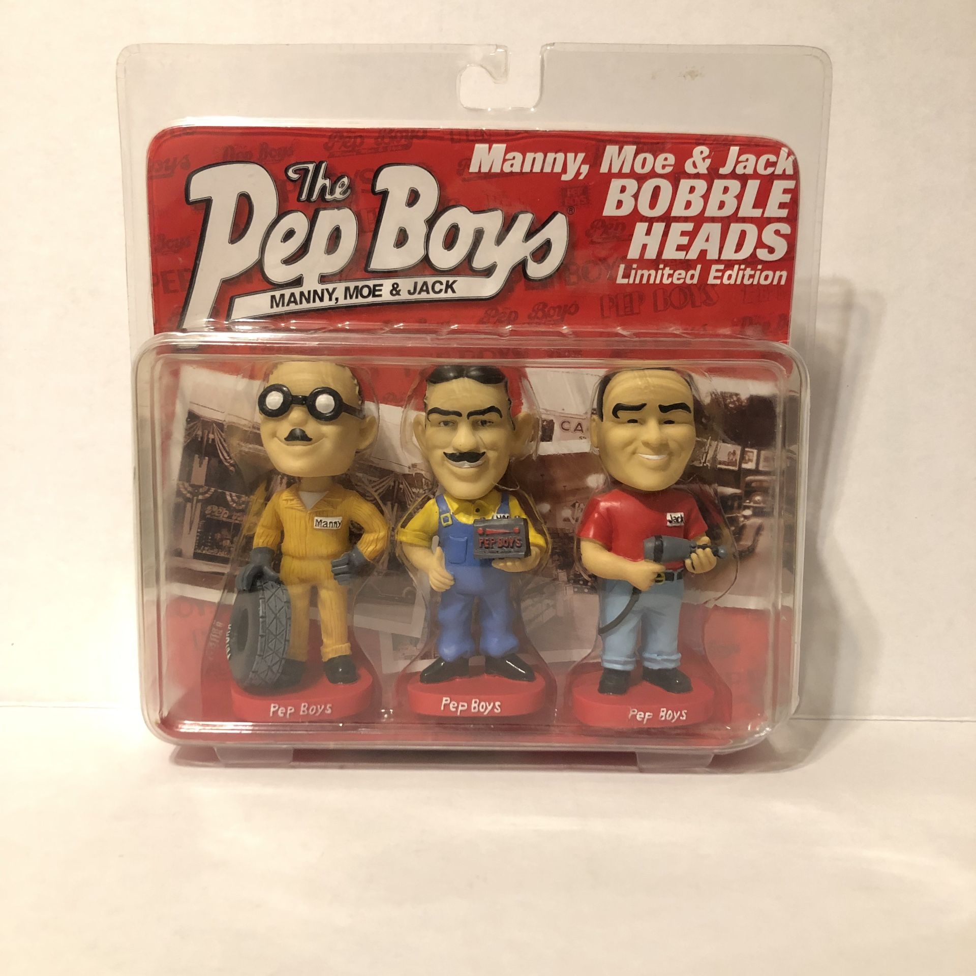Pep Boys Bobblehead Doll Set Limited Edition