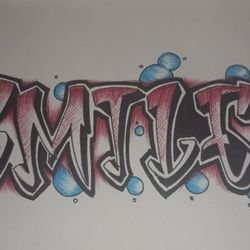Art Work For Sale I Do Request To Draw Any Name In Graffitti 
