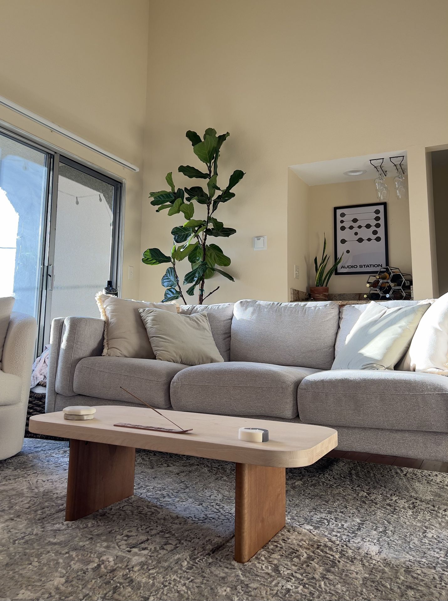 Light Grey Living Spaces Couch
