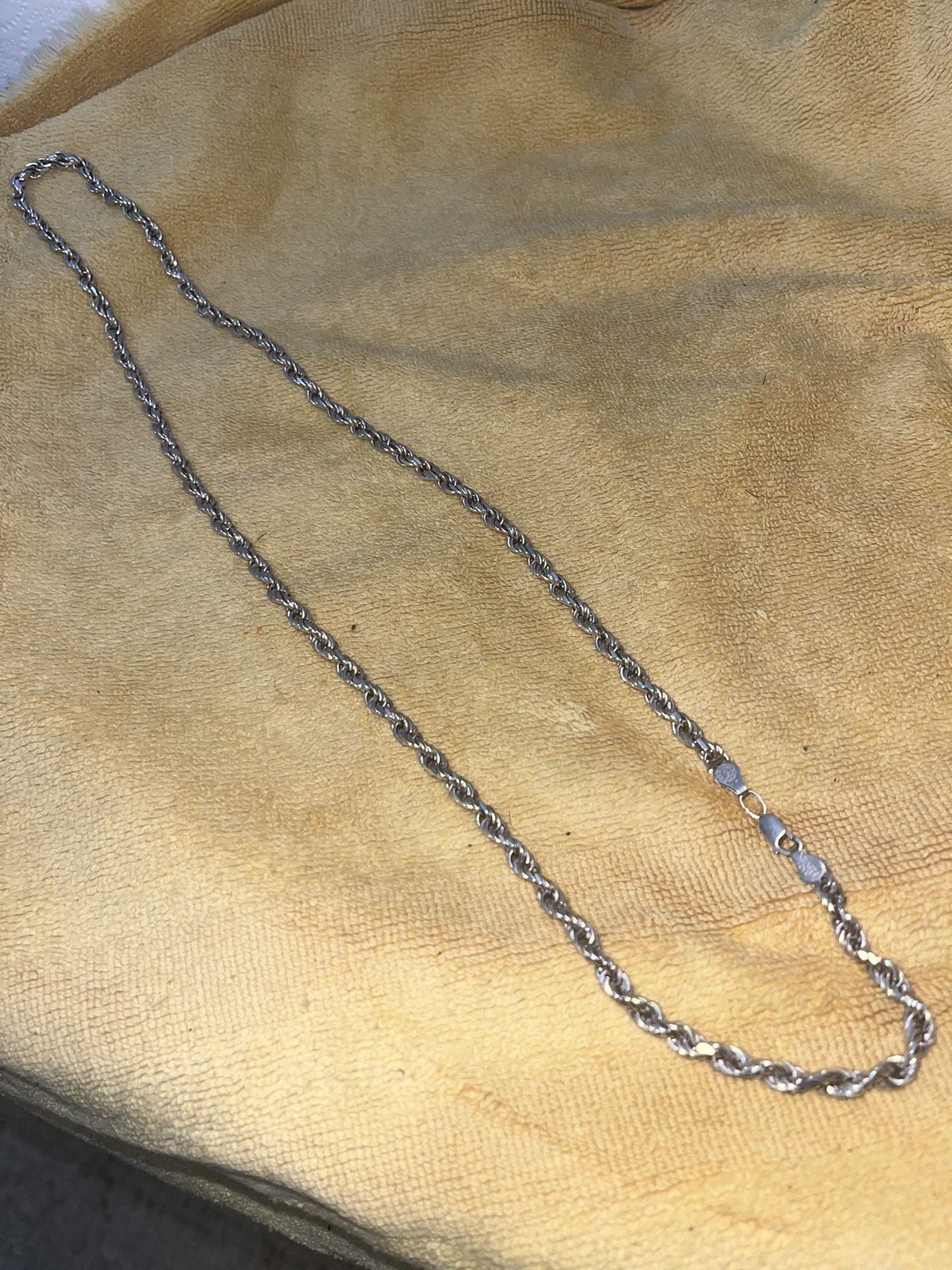 Nice Heavy 925 Silver Rope Chain