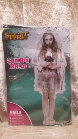 Girls zombie halloween costume