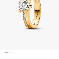 Pandora Double Heart Ring 