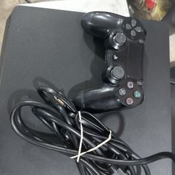 Ps4 Slim Console With Controller Cords Used 