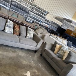 fabric sofas set 2 pieces