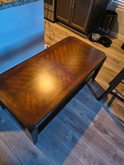 Cherry Walnut Wooden Living Room Table (47x23x19)
