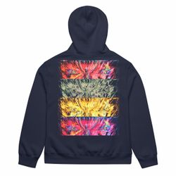 Hoodie with Abstract Graphic Back Print