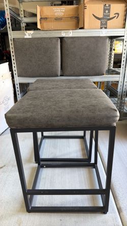 4 grey stools