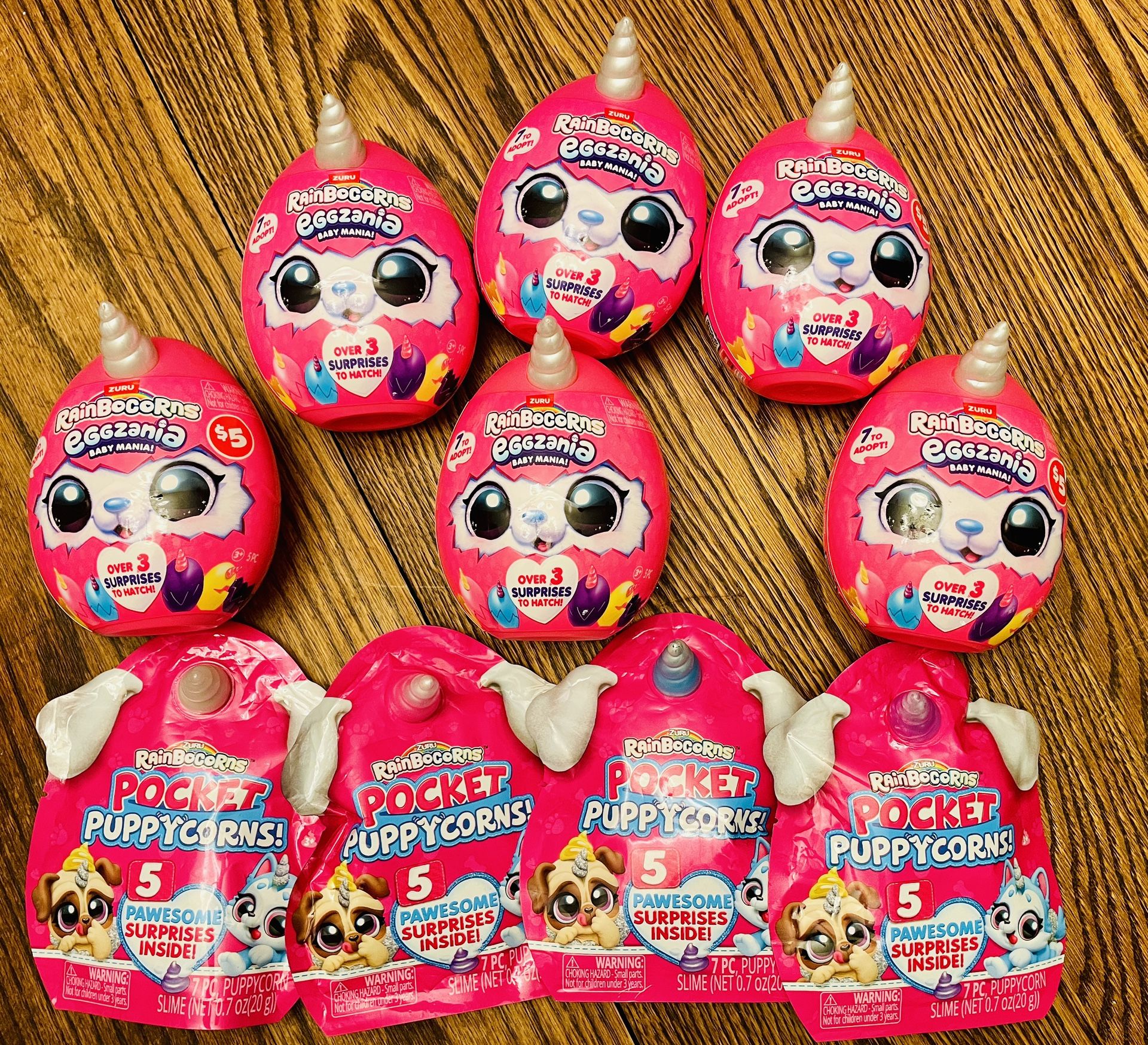 Lot Of 10 Rainbocorns 2 Different Styles