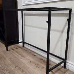 Metal Frame Glass Desk Good Condition 