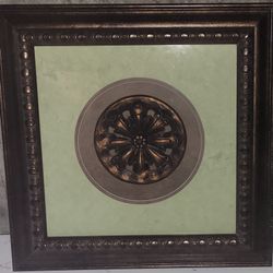 Ornate Bronze Framed Wall Art