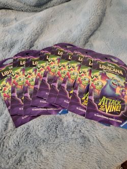 Lorcana Attack of the Vine sleeved booster packs bulk