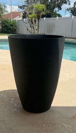 Black Cone Planter Pot 16” Tall