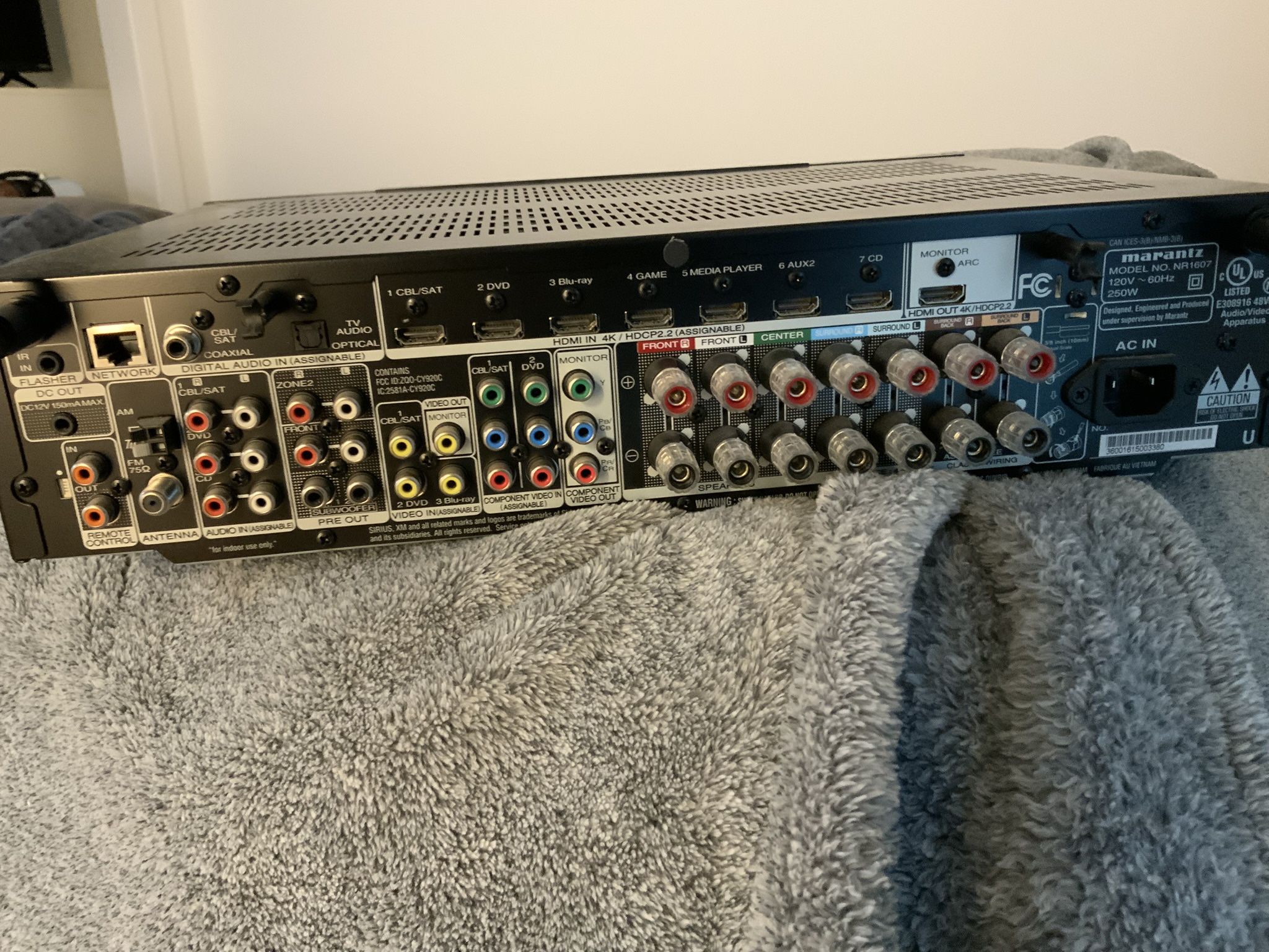 Marantz NR1510 Slim 5.2 Channel Home Theater Receiver Bluetooth and HEOS Black