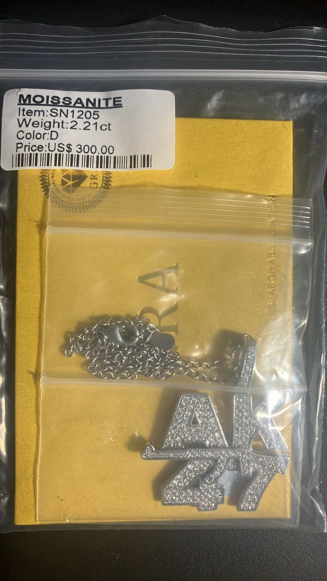 Diamond Moissanite Pendant