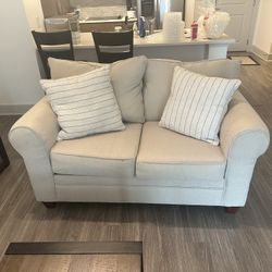 Beige Loveseat Couch