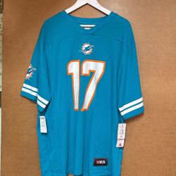 Men's Nike Jaylen Waddle Aqua Miami Dolphins Game Player Jersey Size XL