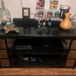 Slate And Glass Tv Stand 