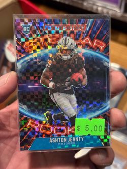 Ashton Jeanty Stellar Stars Plaid Rookie