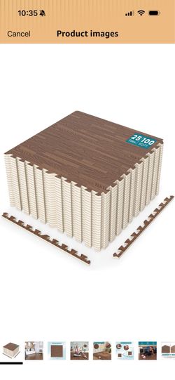 Interlocking foam tiles 24x24