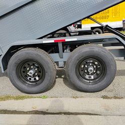 Dump trailer trailas