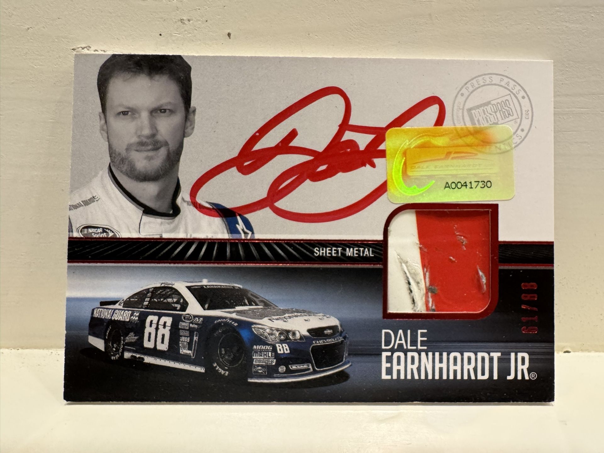 Dale Earnhardt Jr Autographed Card