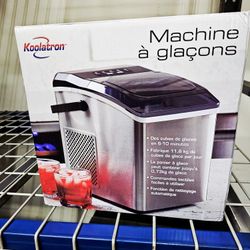 Koolatron Countertop Ice Machine | Portable Ice Maker | 26Lbs/24Hrs