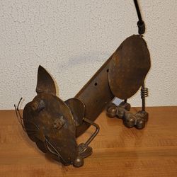 Metal 'CAT' Sculpture 