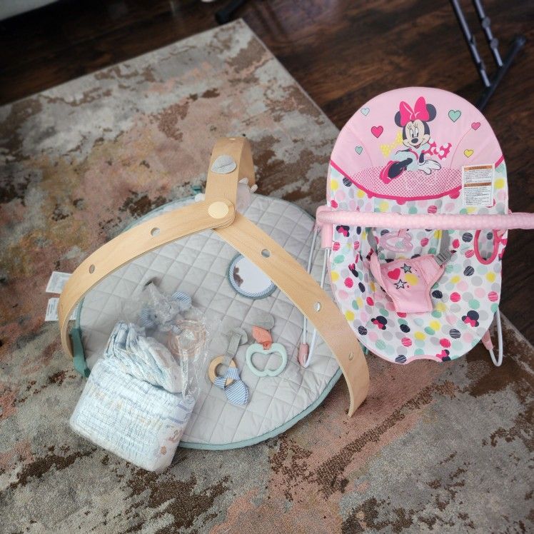Infant Bouncer Tummy Time Mat Huggies Diapers
