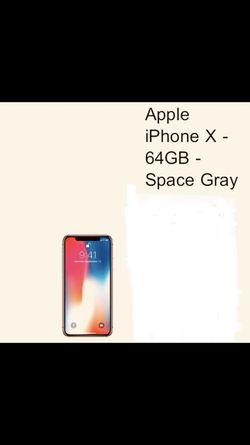 I phone x 64gb space gray **Blacklisted** ATT
