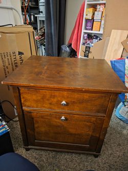 Wooden File Cabinet - Great Piece!!