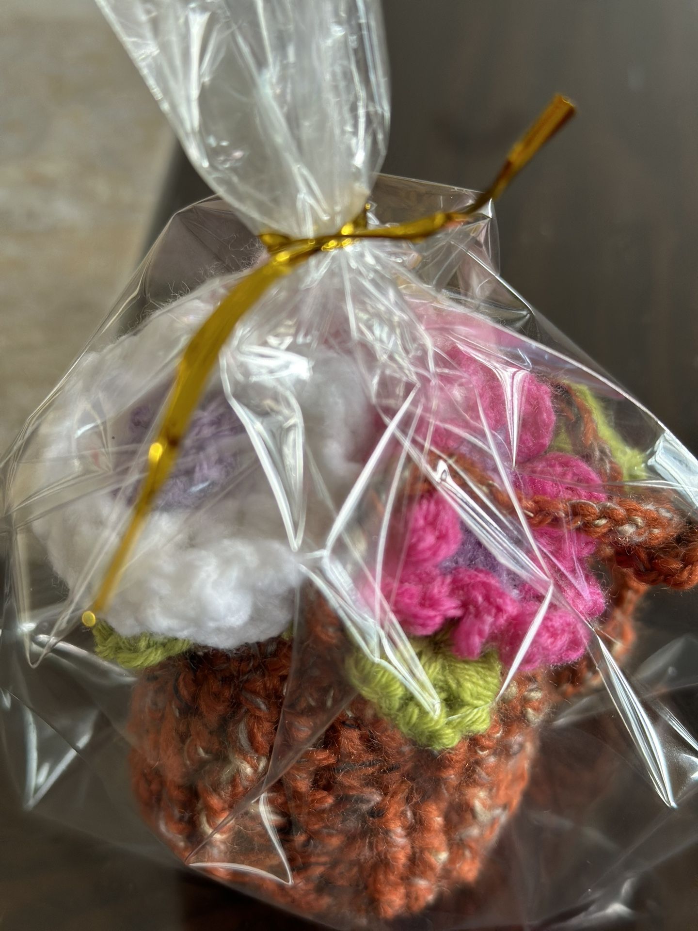 crocheted car decorations